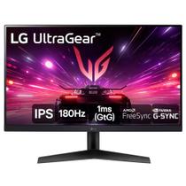 Monitor Gamer LG 24" UltraGear Full HD IPS 180Hz 1Ms HDMI DisplayPort FreeSync 24GS60F-B Bivolt