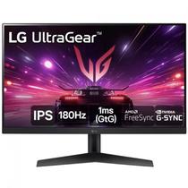 Monitor Gamer LG LED UltraGear 24 IPS FullHD 180Hz 1ms 24GS60FB Preto