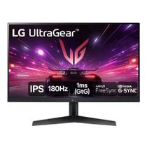 Monitor Gamer LG UltraGear 24” IPS 180Hz 1ms (GtG) NVIDIA G-SYNC AMD FreeSync HDR10 sRGB 99% - 24GS60F-B Monitor Gamer LG UltraGear 24” IPS 180Hz 1ms (GtG) NVIDIA G-SYNC AMD FreeSync HDR10 sRGB 99% - 24GS60F-B