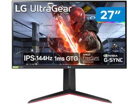 Monitor Gamer LG UltraGear 27GN65R-B 27” - Full HD 144Hz IPS 1ms HDMI DisplayPort