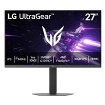 Monitor Gamer LG UltraGear 27Pol Full HD 1920x1080 240Hz Tela IPS Ajuste Pro Gamer GSync/FreeSync HDMI/DP