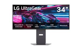 Monitor Gamer LG UltraGear Curvo 34G600A-B 34" QuadHD 2K, UltraWide 1800R, 160Hz, 1ms (MBR), AMD FreeSync Premium, HDR10