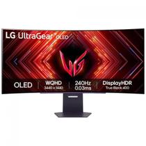 Monitor Gamer LG UltraGear OLED, Curvo, 45 Pol, Quad HD, 240Hz, IPS, 0.03ms, HDR400, FreeSync/G-Sync, HDMI/DP, 45GS95QE-B.AWZM