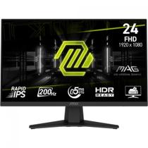 Monitor Gamer MSI MAG 244F, 24 Pol, Full HD, Rapid IPS, 0.5ms, 200Hz, 126% sRGB, FreeSync Premium, HDMI/DP Monitor Gamer MSI MAG 244F, 24 Pol, Full HD, Rapid IPS, 0.5ms, 200Hz, 126% sRGB, FreeSync Premium, HDMI/DP