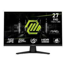 Monitor Gamer MSI MAG 27", Full HD, 200Hz, 0.5ms, Rapid IPS, Adaptive-Sync, HDR Ready, Preto - MAG 274F Monitor Gamer MSI MAG 27", Full HD, 200Hz, 0.5ms, Rapid IPS, Adaptive-Sync, HDR Ready, Preto - MAG 274F