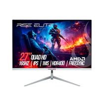 Monitor Gamer Rise Mode Elite 27", QHD, 165Hz, 1ms, IPS, FreeSync, HDR 400, HDMI e DisplayPort, sRGB 99%, Branco - RM-MOG-27F1652K-W Monitor Gamer Rise Mode Elite 27", QHD, 165Hz, 1ms, IPS, FreeSync, HDR 400, HDMI e DisplayPort, sRGB 99%, Branco - RM-MOG-27F1652K-W