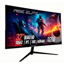 Monitor Gamer Rise Mode Elite 32 Qhd 2k 165hz 1ms Ips Preto