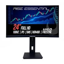 Monitor Gamer Rise Mode Essential 24", FHD, 100Hz, 5ms, IPS, FreeSync, HDR 400, HDMI e VGA, Altura Ajustável, Preto - RM-MOGL-24F100FH-B Monitor Gamer Rise Mode Essential 24", FHD, 100Hz, 5ms, IPS, FreeSync, HDR 400, HDMI e VGA, Altura Ajustável, Preto - RM-MOGL-24F100FH-B