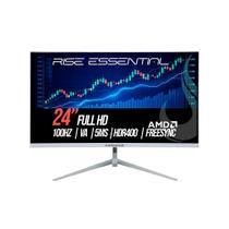 Monitor Gamer Rise Mode Essential 24", FHD, 100Hz, 5ms, IPS, FreeSync, HDR 400, HDMI e VGA, sRGB 99%, Branco - RM-MOG-24F100FH-W
