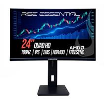 Monitor Gamer Rise Mode Essential 24", QHD, 100Hz, 2ms, IPS, FreeSync, HDR 400, HDMI e DP, Altura Ajustável, Preto - RM-MOGL-24F1002K-B Monitor Gamer Rise Mode Essential 24", QHD, 100Hz, 2ms, IPS, FreeSync, HDR 400, HDMI e DP, Altura Ajustável, Preto - RM-MOGL-24F1002K-B