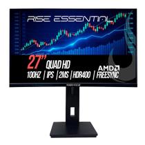 Monitor Gamer Rise Mode Essential 27", QHD, 100Hz, 2ms, IPS, FreeSync, HDR 400, HDMI e DP, Altura Ajustável, Preto - RM-MOGL-27F1002K-B Monitor Gamer Rise Mode Essential 27", QHD, 100Hz, 2ms, IPS, FreeSync, HDR 400, HDMI e DP, Altura Ajustável, Preto - RM-MOGL-27F1002K-B
