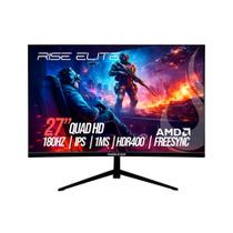 Monitor Gamer Rise Mode Prime 27", QHD, 180Hz, 1ms, IPS, FreeSync, HDR 400, HDMI e DisplayPort, sRGB 110%, Preto - RM-MOG-27F1802K-B Monitor Gamer Rise Mode Prime 27", QHD, 180Hz, 1ms, IPS, FreeSync, HDR 400, HDMI e DisplayPort, sRGB 110%, Preto - RM-MOG-27F1802K-B