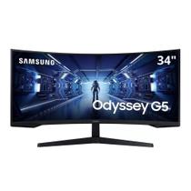 Monitor Gamer Samsung Curvo 34'' Odyssey G5 Led Wide VA FreeSync Premium HDMI/DisplayPort LC34G55TWWLXZD