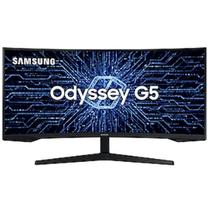 Monitor Gamer Samsung Curvo Odyssey 34" LED Ultra WQHD 165Hz LC34G55TWWLXZD HDMI Premium Serie G5 Preto