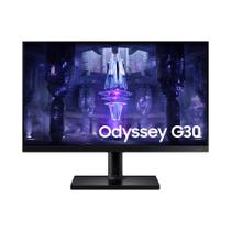 Monitor Gamer Samsung Odyssey G30, 24e e Full HD, 144Hz, 1ms, FreeSync Premium, HDMI/Displayport, Ajuste de altura, Preto LS24BG300ELMZD