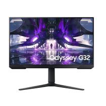 Monitor Gamer Samsung Odyssey G32A 27'' Preto LS27AG320NLXZD, FHD, 165Hz, 1ms, com ajuste de altura, HDMI, DP, Freesync