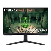 Monitor Gamer Samsung Odyssey G40 25" Preto LS25BG400ELXZD, FHD, 240 Hz, 1ms, com ajuste de altura, HDMI, DP, Gsync, Freesync