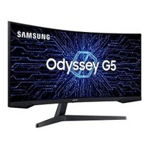 Monitor Gamer Samsung Odyssey G5 34”, Tela curva VA, 165Hz, WQHD 3.440 x 1.440, 1ms, HDR10, Freesync Premium, LC34G55TWWLMZD