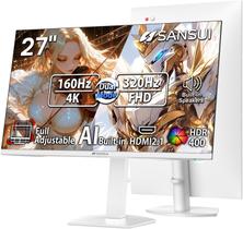 Monitor gamer SANSUI 27" 4K UHD 160Hz FHD 320Hz IPS