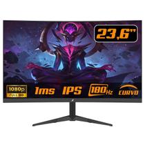 Monitor Gamer SuperFrame Precision Ultra V4 23.6 pol Curvo Full HD VA 180Hz RGB FreeSync GSync HDMI DP SFPCCB24180FHD