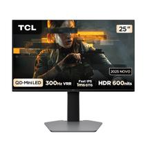 Monitor Gamer TCL 25 Polegadas QLED Mini LED Full HD G64 300Hz 1ms GtG Freesync HDR 600 nits 25G64 Monitor Gamer TCL 25 Polegadas QLED Mini LED Full HD G64 300Hz 1ms GtG Freesync HDR 600 nits 25G64