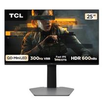 Monitor Gamer TCL Mini LED 25", 300Hz, 1ms, HDR 600, Altura Ajustável - 25G64 Monitor Gamer TCL Mini LED 25", 300Hz, 1ms, HDR 600, Altura Ajustável - 25G64