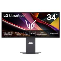 Monitor Gamer UltraGear Curvo 34" LG QuadHD 2K, UltraWide 1800R, 160Hz com 3200:1 de Contraste - 34G600A-B
