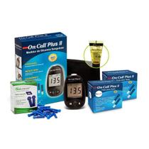 Monitor Glicose + 100 Tiras + 100 Lancetas + 1 Glicose