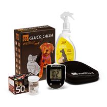 Monitor Gluco Calea + 50 Tiras Gluco Calea + Limpa Patas - Wellion