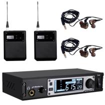 Monitor In Ear Dylan DSM-600 2 receptores 100 canais Monitor In Ear Dylan DSM-600 2 receptores 100 canais