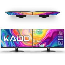 Monitor Kado E27 Duplo 27" 1080p 75Hz HDMI com Alto-falantes - Kit com 2