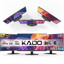 Monitor Kado E27 Trio 27" 75 Hz Full HD, 3 unidades Monitor Kado E27 Trio 27" 75 Hz Full HD, 3 unidades
