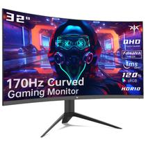 Monitor KTC Curved Gaming de 32 polegadas 2K 170 Hz 1440P 1ms HDR