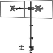 Monitor LCD Duplo WALI Extra Alto para Mesa - 27 Polegadas - Preto
