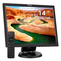 Monitor LCD Eyoyo de 14 polegadas 1024x768 HDMI/VGA/AV/BNC com alto-falante