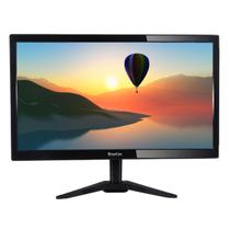 Monitor LED 17.1 polegadas BrazilPC Widescreen Preto, HDMI, VGA, Pronto para Uso 17BPCKAN