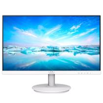 Monitor led 21.5 philips 221v8lw fhd wide vga/hdmi vesa branco bordas ultrafinas