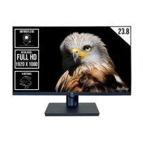 Monitor led 23.8" fhd brazilpc ergonômico antirreflexo frameless 75hz preto bpc24sadp