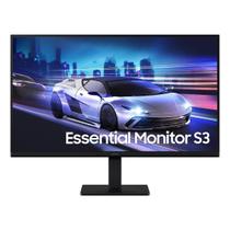 Monitor Led 24" Samsung Essential S3 Ls24d300galmzd 100hz Hdmi Vga IPS Preto