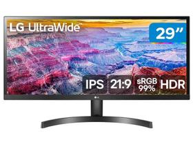 Monitor led 29" ultrawide lg 29wl500-b full hd ips 75hz 2x hdmi - preto