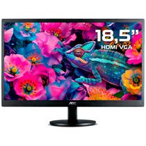 Monitor LED AOC 18.5", Resolução HD 1366x768, 60 Hz, HDMI, VGA, Widescreen - E970SWHNL