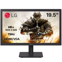 Monitor LED LG Tela 19,5" 20U401A-B, Resolução 1600x900 HD+, 75Hz, 2ms (GtG), HDMI, VGA, VESA e Saída Fone de Ouvido