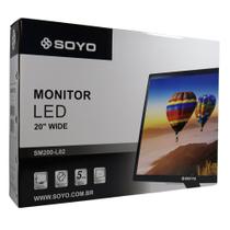 Monitor LED Soyo 20” SM200 HDMI VGA 1600 x 900 - Preto