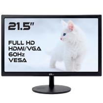 Monitor LED VXPRO VX215X 21,5", Full HD 19201080, HDMI, VGA e VESA, Bivolt - Preto