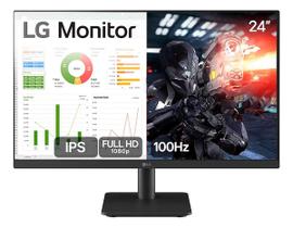 Monitor LG 24 Gamer IPS FHD 100HZ 5 Ms, 3SIDE Borderless, Hdmi, Head Phone Out, 24MS500B