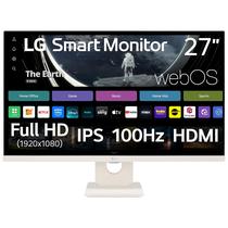 Monitor LG 27" 100Hz Full HD IPS Smart Bluetooth Branco
