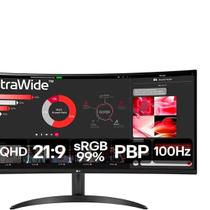 Monitor LG 34" 100HZ 5MS Ultrawide Curvo - 34WR50QC-B.AWZM