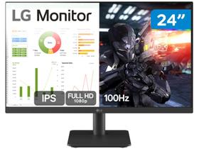 Monitor LG Gamer 24" Full HD IPS 100Hz - 24MS500-B