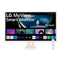 Monitor LG MyView Smart 32", IPS FHD, Bluetooth, USB, HDMI, HDR10, WebOs, Screen Share, ThinQ, Air Play 2, Preto - 32SR50F-W