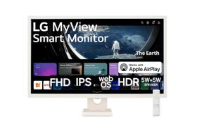 Monitor LG MyView Smart - Tela IPS de 32', FHD, WebOs, Screen Share, HDR10, ThinQ, Air Play 2, Bluetooth, USB, HDMI - 32SR50F-W